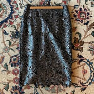 Lacy silver and gray skirt